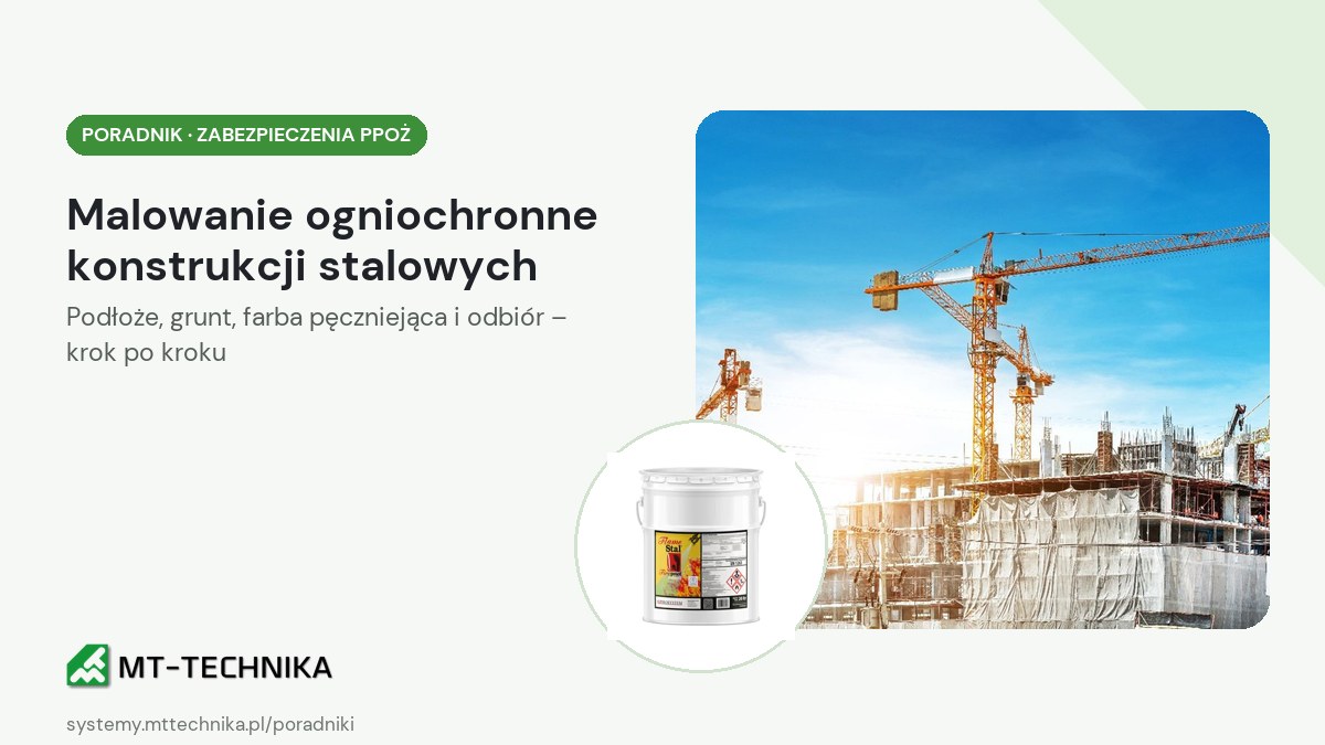 Malowanie ogniochronne konstrukcji stalowych – poradnik MT Technika
