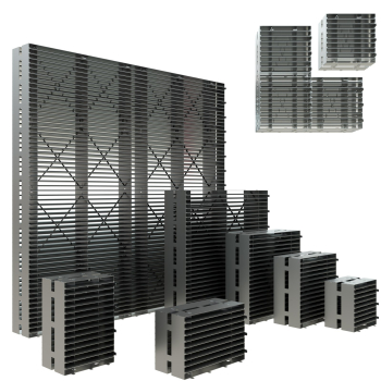 Kratka wentylacyjna ogniochronna KRS70 CarboGrill 100 × 100 × 70 mm