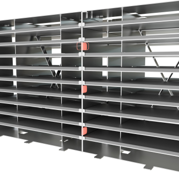 Kratka wentylacyjna ogniochronna KRS70 CarboGrill 100 × 100 × 70 mm – zastosowanie