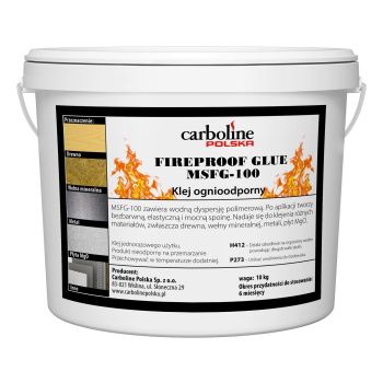 Klej ogniochronny Fireproof Glue MSFG-100, wiadro 10 kg