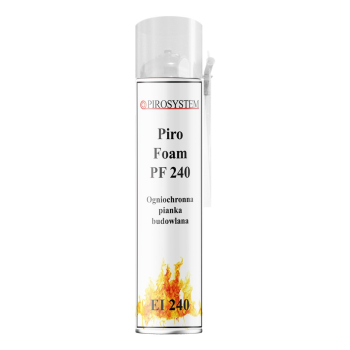 Piana ogniochronna Piro Foam PF 240, puszka 750 ml wężykowa