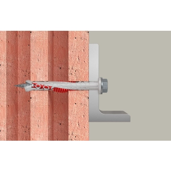 Kołek ramowy Fischer DuoXpand 8x120 mm FUS z wkrętem sześciokątnym i podkładką – działanie w podłożu 2