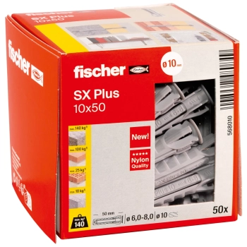 Kołek rozporowy Fischer SX Plus 10x50 mm – opakowanie