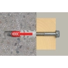 Kołek uniwersalny Fischer DuoPower 10x50 mm – działanie w podłożu