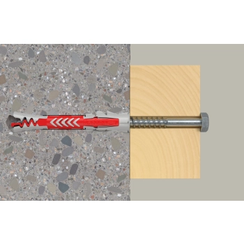 Kołek uniwersalny Fischer DuoPower 10x80 mm – działanie w podłożu