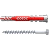 Kołek uniwersalny Fischer DuoPower 10x80 S z wkrętem sześciokątnym 7x107 mm, 10 szt.