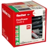 Kołek uniwersalny Fischer DuoPower 10x80 S z wkrętem sześciokątnym 7x107 mm – opakowanie