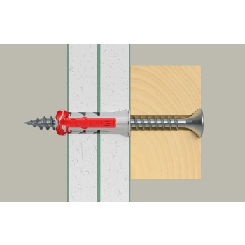 Kołek uniwersalny Fischer DuoPower 6x30 mm – działanie w podłożu 2