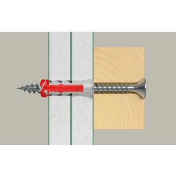 Kołek uniwersalny Fischer DuoPower 8x40 mm – działanie w podłożu 2