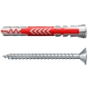 Kołek uniwersalny Fischer DuoPower 8x65 S z wkrętem 5x80 mm, 25 szt.