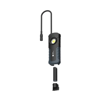 Lampa warsztatowa akumulatorowa LED Lena Lighting Spark Pro, 980 lm – akumulator i elastyczny haczyk