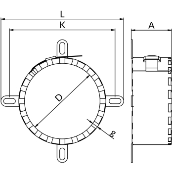 Kołnierze Nipro ECG – rysunek wymiarowy