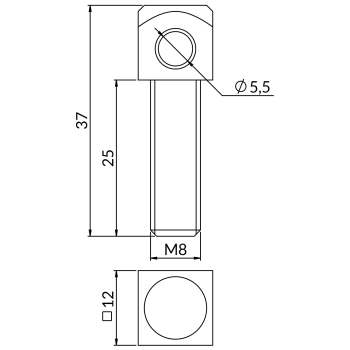 Adapter SL – rysunek wymiarowy