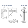 Konsole SSU3,0 30X30 – rysunek wymiarowy