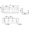 Profile SZL3,0 30X30 – rysunek wymiarowy