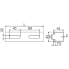 Profile SZMF2,0 41X41 – rysunek wymiarowy