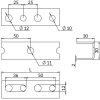 Profile SZU2,0 30X30 – rysunek wymiarowy