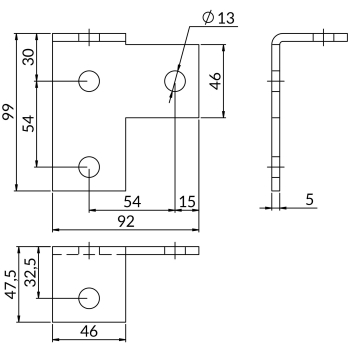 Kształtki X11 – rysunek wymiarowy