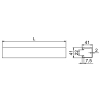 Profile XPBFMF2,0 41X41 – rysunek wymiarowy