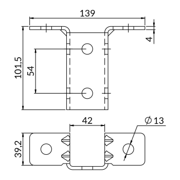 Kształtki XPMX3D – rysunek wymiarowy