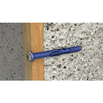 Kołek ramowy z kołnierzem R-FF1 10x80 mm z wkrętem (łeb sześciokątny) Rawlplug – zdjęcie 4