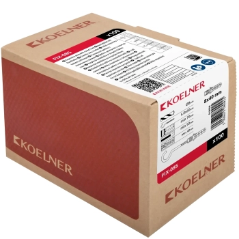 Kołek rozporowy FIX 8x40 mm z hakiem sufitowym Koelner – zdjęcie 2