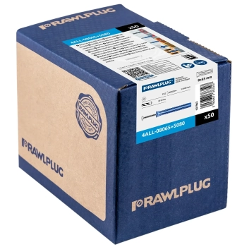 Kołek uniwersalny 4ALL 8x65 mm z wkrętem 5,0x80 mm Rawlplug – zdjęcie 3