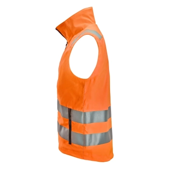 Bezrękawnik roboczy odblaskowy, EN ISO 20471 kl. 1/2 Snickers High-Vis 4534 – lewy bok