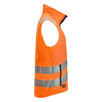 Bezrękawnik roboczy odblaskowy, EN ISO 20471 kl. 1/2 Snickers High-Vis 4534 – prawy bok