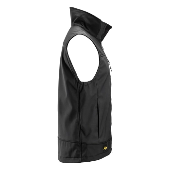 Bezrękawnik roboczy softshell stretch Snickers AllroundWork 4506 – prawy bok