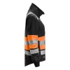 Bluza robocza damska odblaskowa, na suwak, EN ISO 20471 kl. 1 Snickers High-Vis 8077 – prawy bok