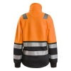 Bluza robocza damska odblaskowa na suwak, EN ISO 20471 kl. 2 Snickers High-Vis 8073 – tył