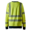 Bluza robocza damska trudnopalna odblaskowa, EN ISO 20471 kl. 2/3 Snickers ProtecWork 2876 – tył