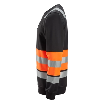 Bluza robocza odblaskowa, EN ISO 20471 kl. 1 Snickers High-Vis 8031 – lewy bok