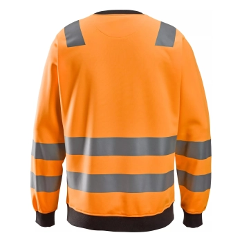 Bluza robocza odblaskowa, EN ISO 20471 kl. 2/3 Snickers High-Vis 8037 – tył