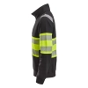 Bluza robocza odblaskowa na suwak, EN ISO 20471 kl. 1 Snickers High-Vis 2834 – lewy bok
