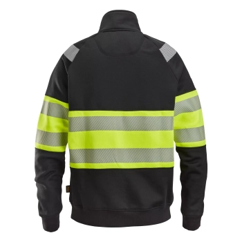 Bluza robocza odblaskowa na suwak, EN ISO 20471 kl. 1 Snickers High-Vis 2834 – tył
