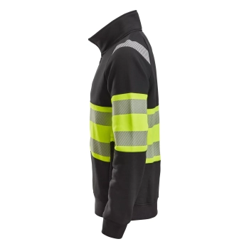 Bluza robocza odblaskowa na suwak, EN ISO 20471 kl. 1 Snickers High-Vis 2834 – lewy bok