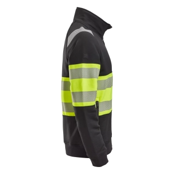 Bluza robocza odblaskowa na suwak, EN ISO 20471 kl. 1 Snickers High-Vis 2834 – prawy bok