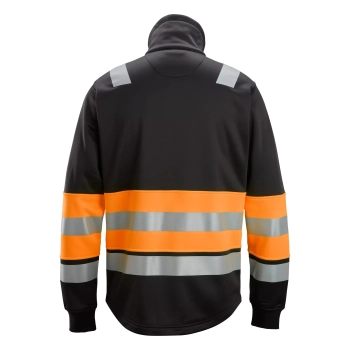 Bluza robocza odblaskowa na suwak, EN ISO 20471 kl. 1 Snickers High-Vis 8034 – tył