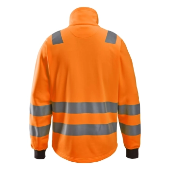Bluza robocza odblaskowa na suwak, EN ISO 20471 kl. 2/3 Snickers High-Vis 8036 – tył