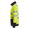 Bluza robocza odblaskowa na suwak, EN ISO 20471 kl. 2 Snickers High-Vis 2835 – lewy bok