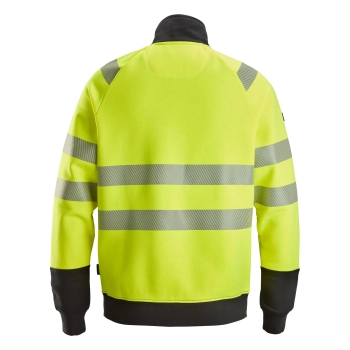 Bluza robocza odblaskowa na suwak, EN ISO 20471 kl. 2 Snickers High-Vis 2835 – tył