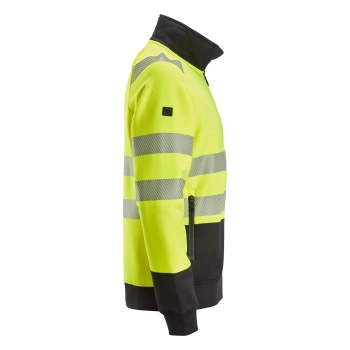 Bluza robocza odblaskowa na suwak, EN ISO 20471 kl. 2 Snickers High-Vis 2835 – prawy bok