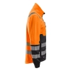 Bluza robocza odblaskowa na suwak, EN ISO 20471 kl. 2 Snickers High-Vis 8035 – prawy bok