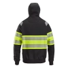 Bluza robocza odblaskowa z kapturem, na suwak, EN ISO 20471 kl. 1 Snickers High-Vis 2838 – tył