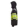 Bluza robocza odblaskowa z kapturem, na suwak, EN ISO 20471 kl. 1 Snickers High-Vis 2838 – lewy bok