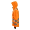 Bluza robocza odblaskowa z kapturem, na suwak, EN ISO 20471 kl. 2/3 Snickers High-Vis 8039 – lewy bok