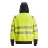 Bluza robocza odblaskowa z kapturem, na suwak, EN ISO 20471 kl. 2 Snickers High-Vis 2839 – tył