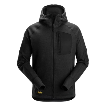 Bluza robocza polarowa z kapturem, na suwak Snickers FlexiWork 8041